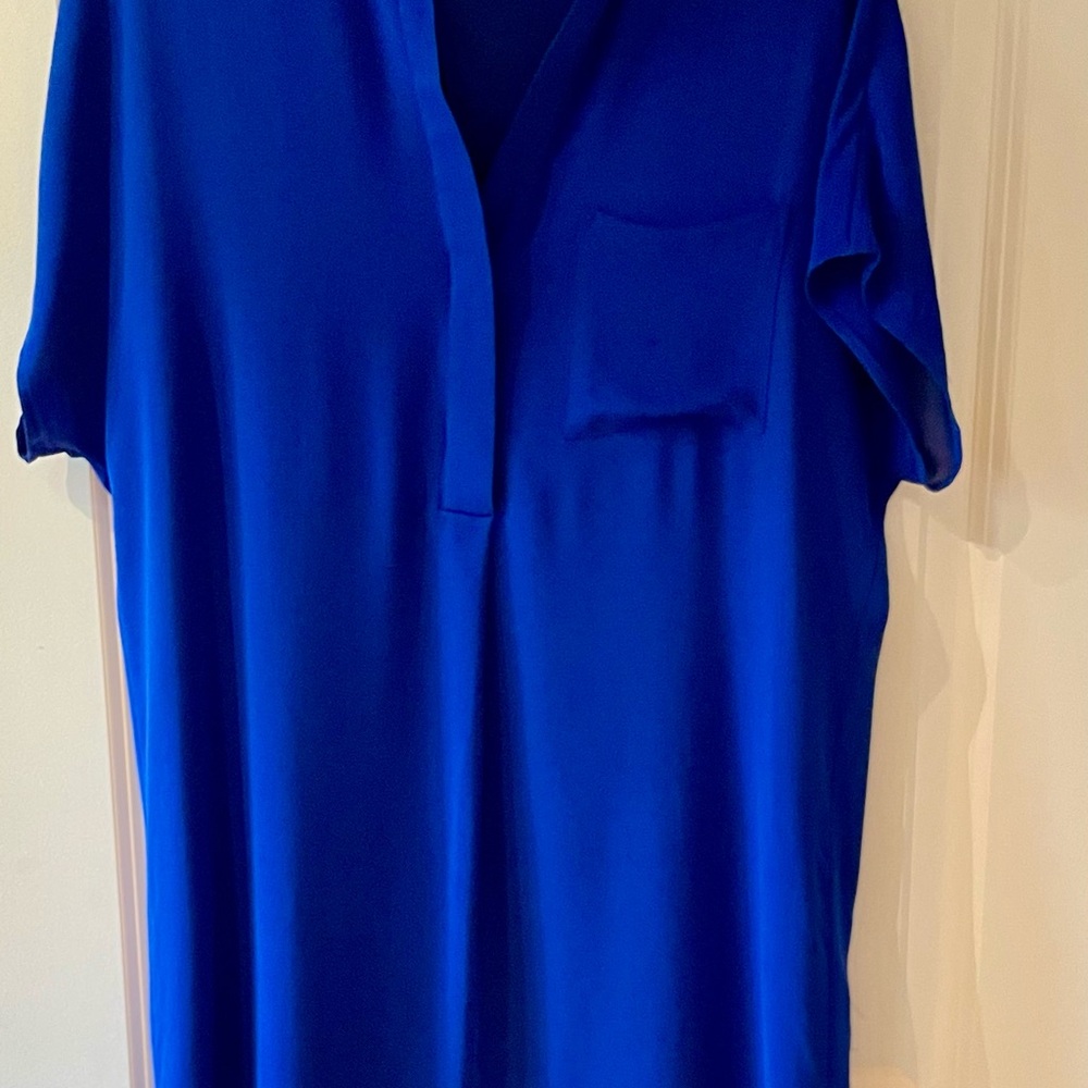 Vince Cobalt Blue 100% Silk Dress